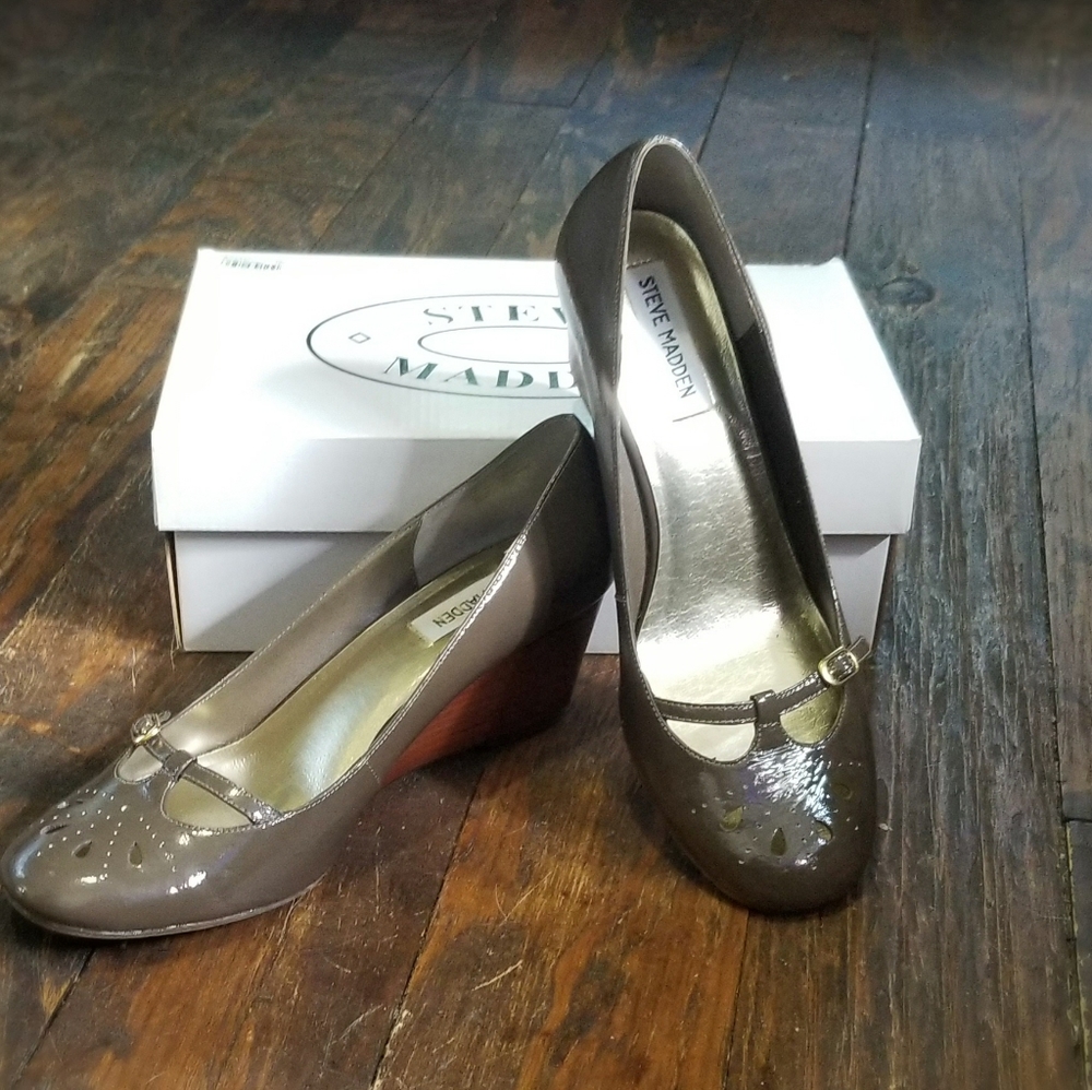 Steve madden maryjane wedge dress shoes